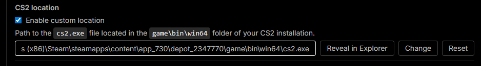 CS2 location