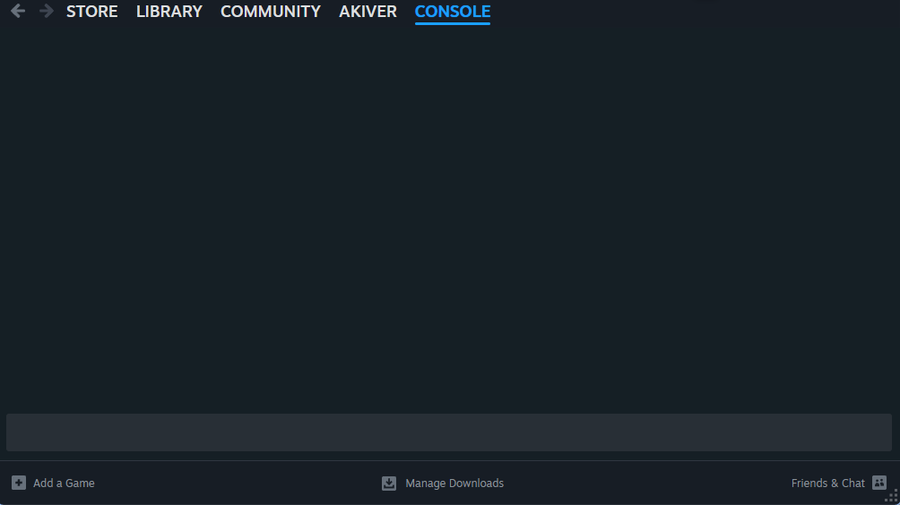 Steam console